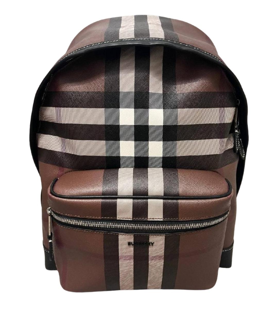 BURBERRY Коричневый кожаный рюкзак, фото 1