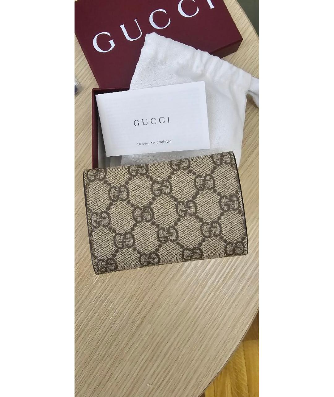 GUCCI Коричневый кошелек, фото 2