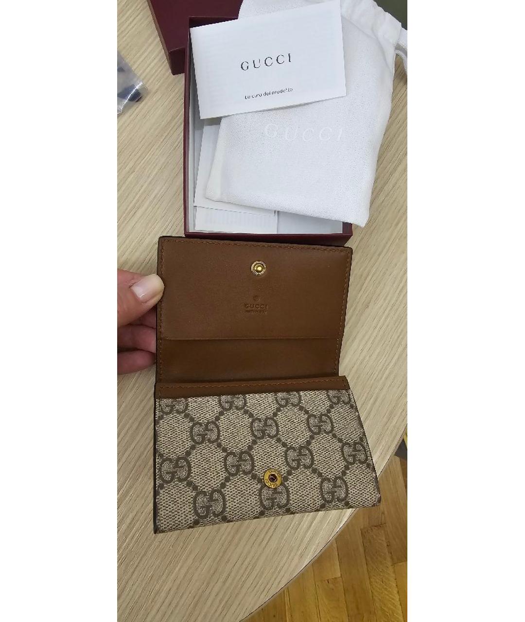 GUCCI Коричневый кошелек, фото 3