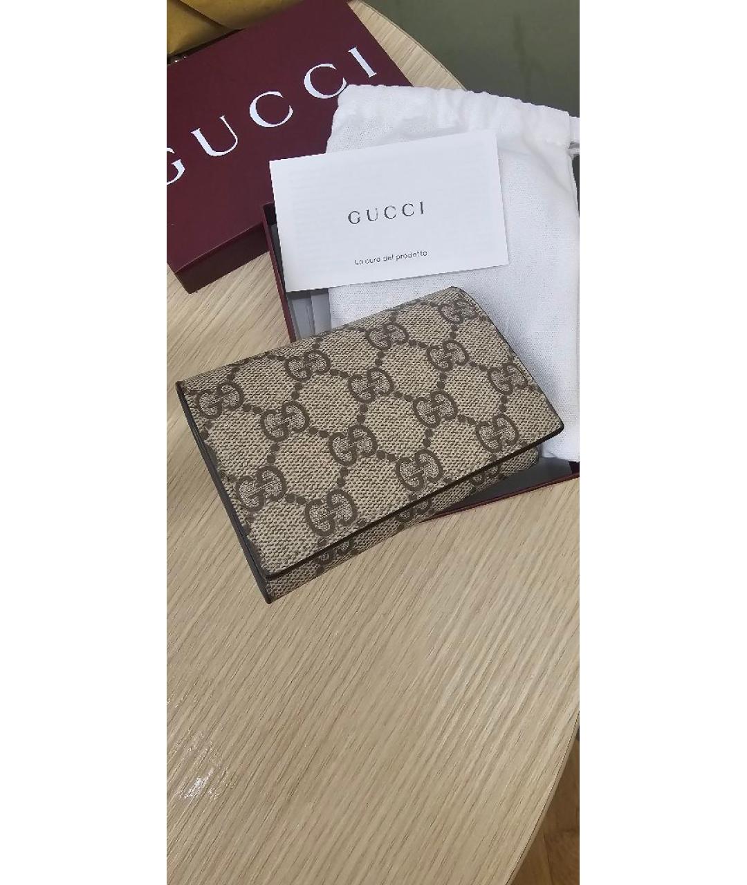 GUCCI Коричневый кошелек, фото 6