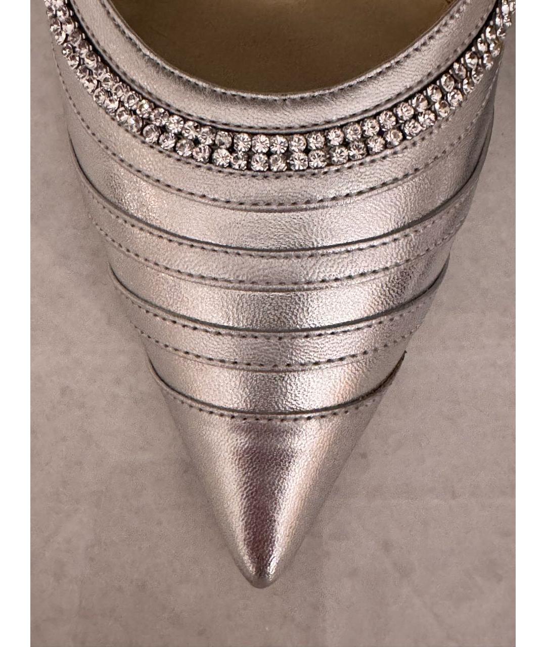 ESCADA Серебряные туфли из лакированной кожи, фото 5