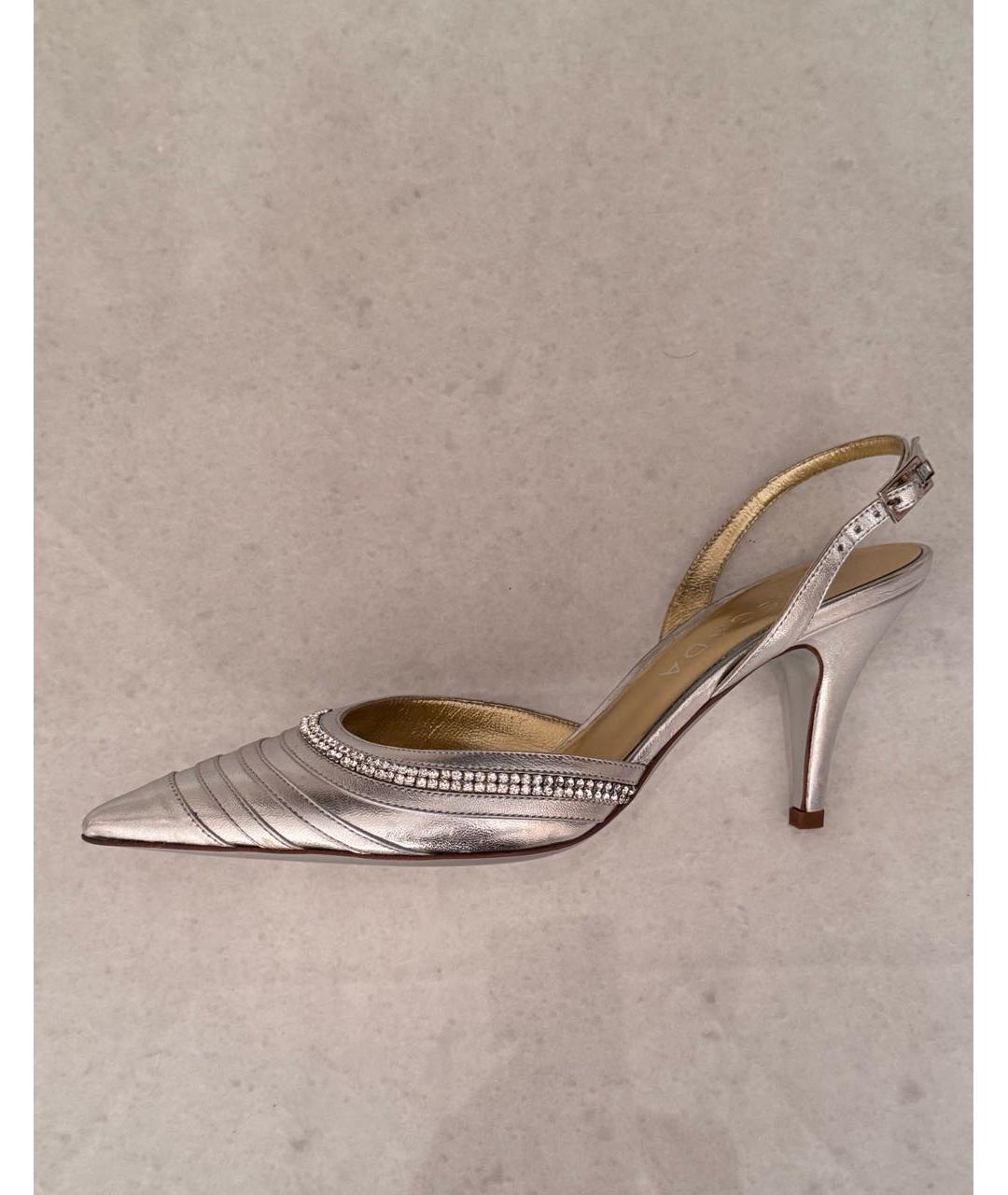 ESCADA Серебряные туфли из лакированной кожи, фото 9