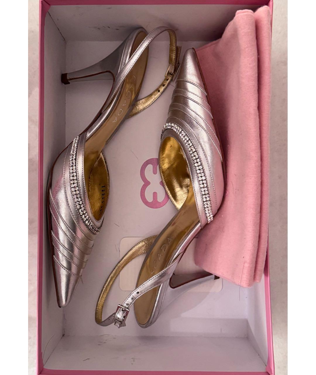 ESCADA Серебряные туфли из лакированной кожи, фото 8