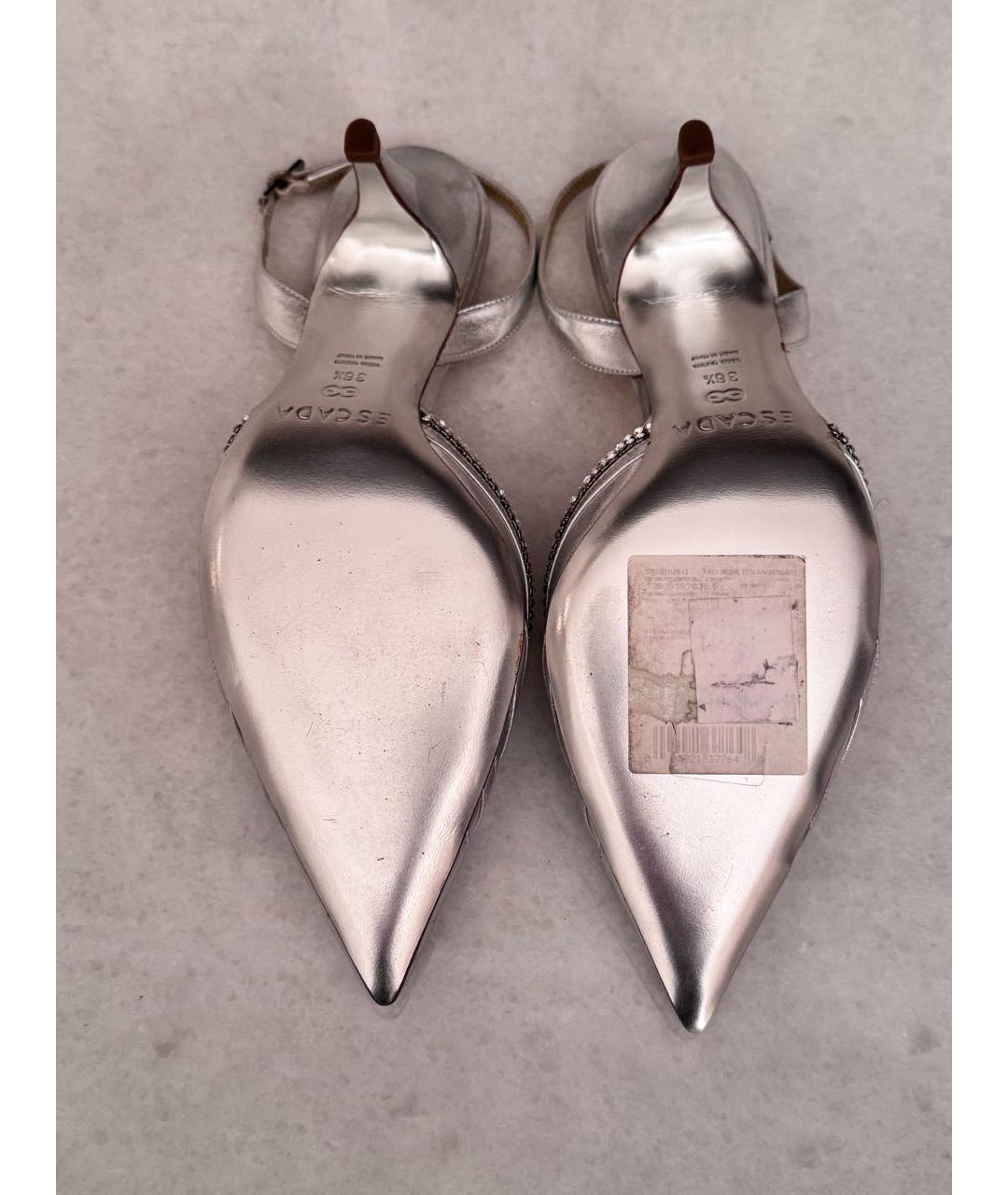 ESCADA Серебряные туфли из лакированной кожи, фото 7