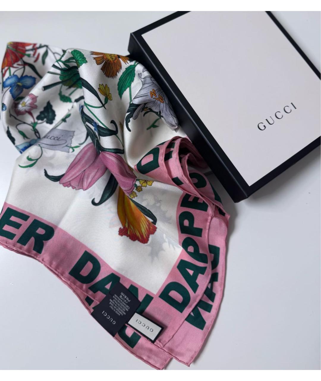 GUCCI Мульти шелковый платок, фото 4
