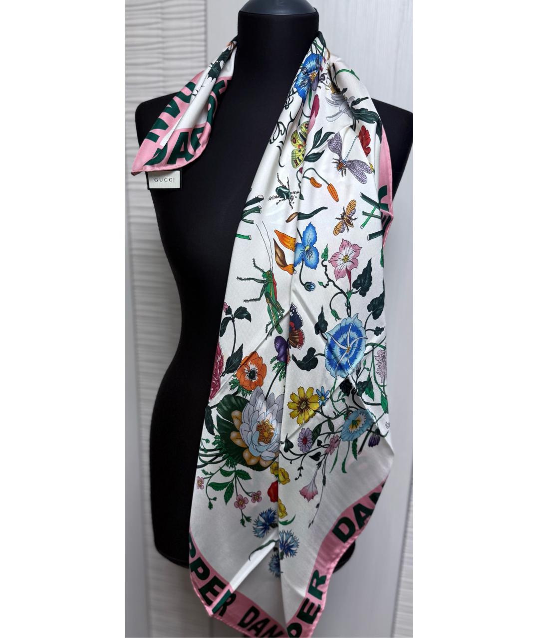 GUCCI Мульти шелковый платок, фото 8