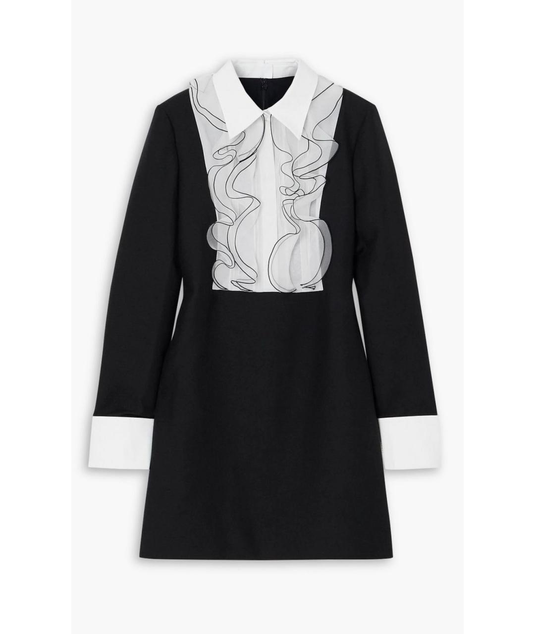 VALENTINO Черное шерстяное коктейльное платье, фото 7