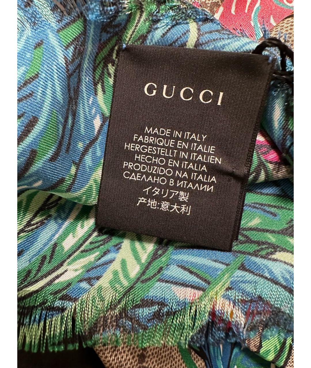 GUCCI Мульти шелковый платок, фото 6