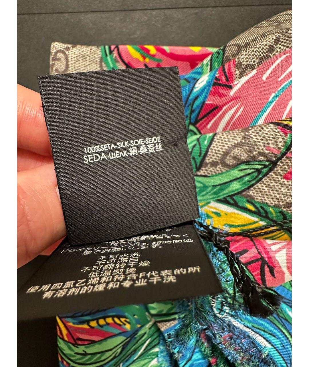 GUCCI Мульти шелковый платок, фото 7