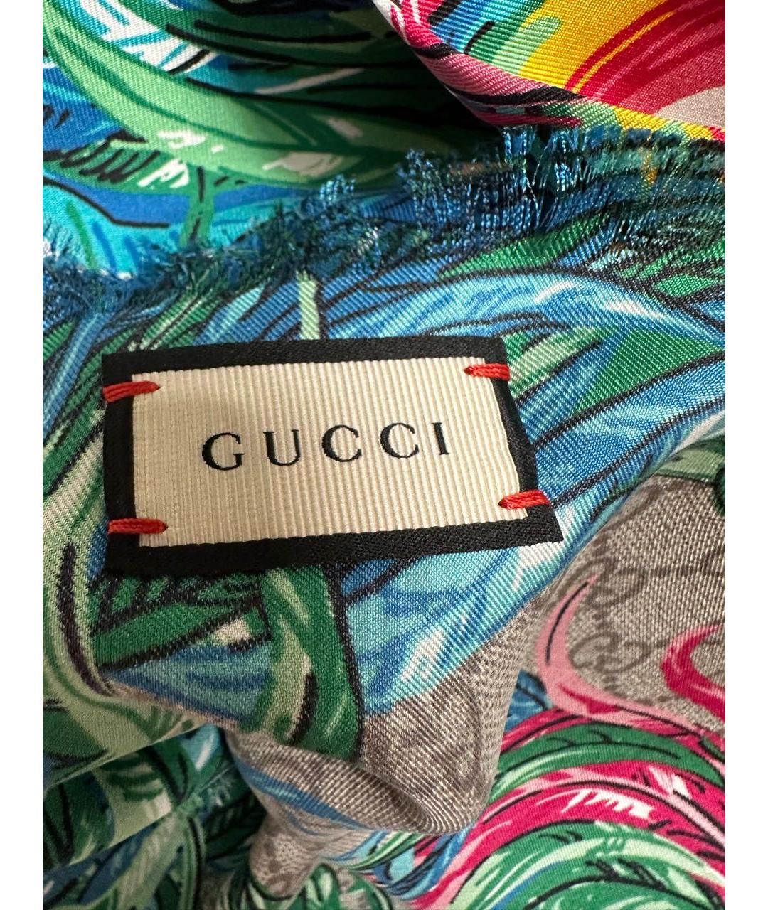 GUCCI Мульти шелковый платок, фото 8