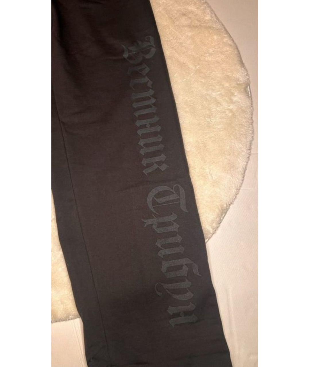 YEEZY Черные хлопковые повседневные брюки, фото 2