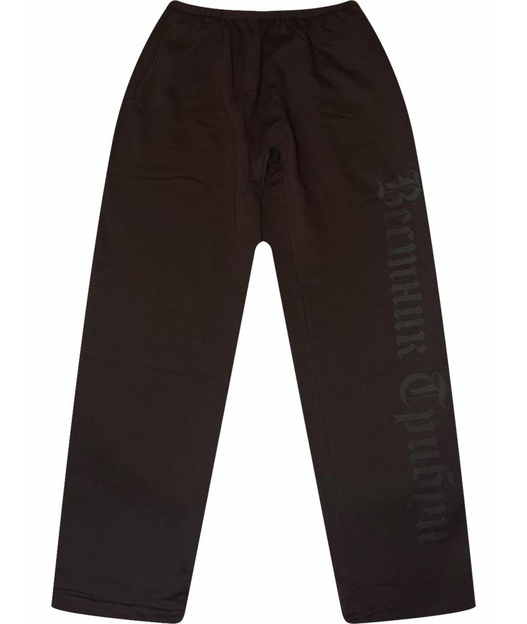 YEEZY Черные хлопковые повседневные брюки, фото 1