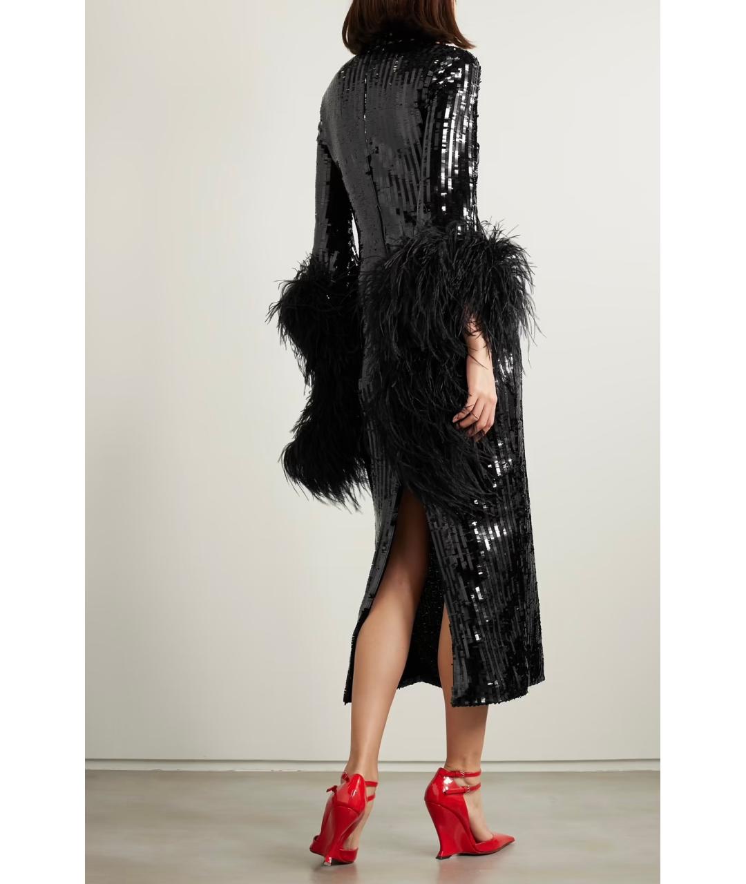 TALLER MARMO Черное полиэстеровое коктейльное платье, фото 3