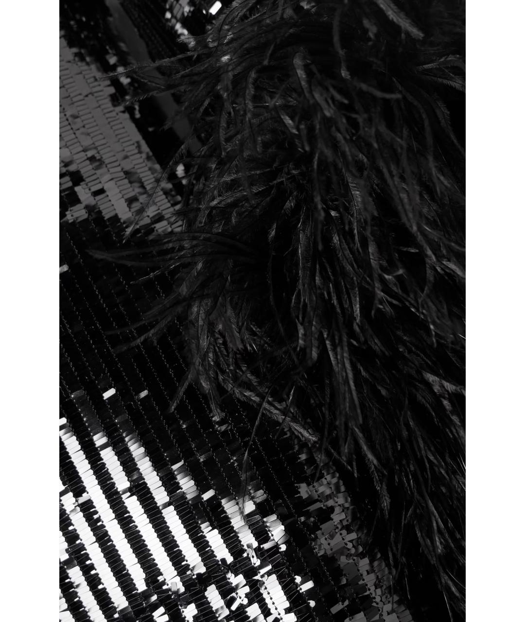 TALLER MARMO Черное полиэстеровое коктейльное платье, фото 4