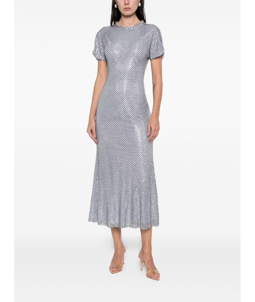 SELF-PORTRAIT Синее вечернее платье, фото 4