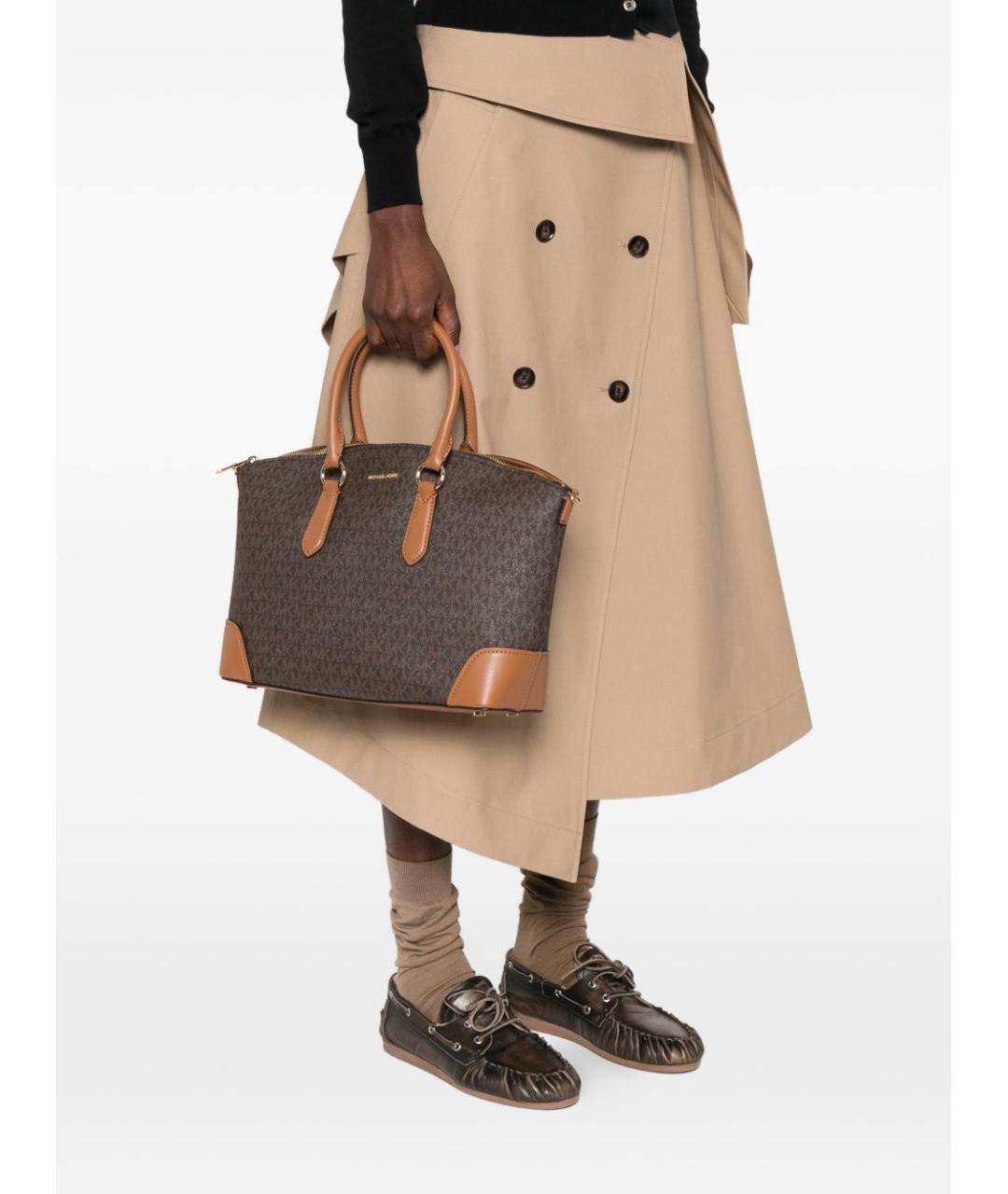 MICHAEL KORS Коричневая сумка тоут, фото 5