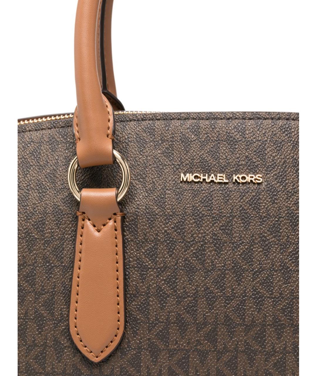 MICHAEL KORS Коричневая сумка тоут, фото 3