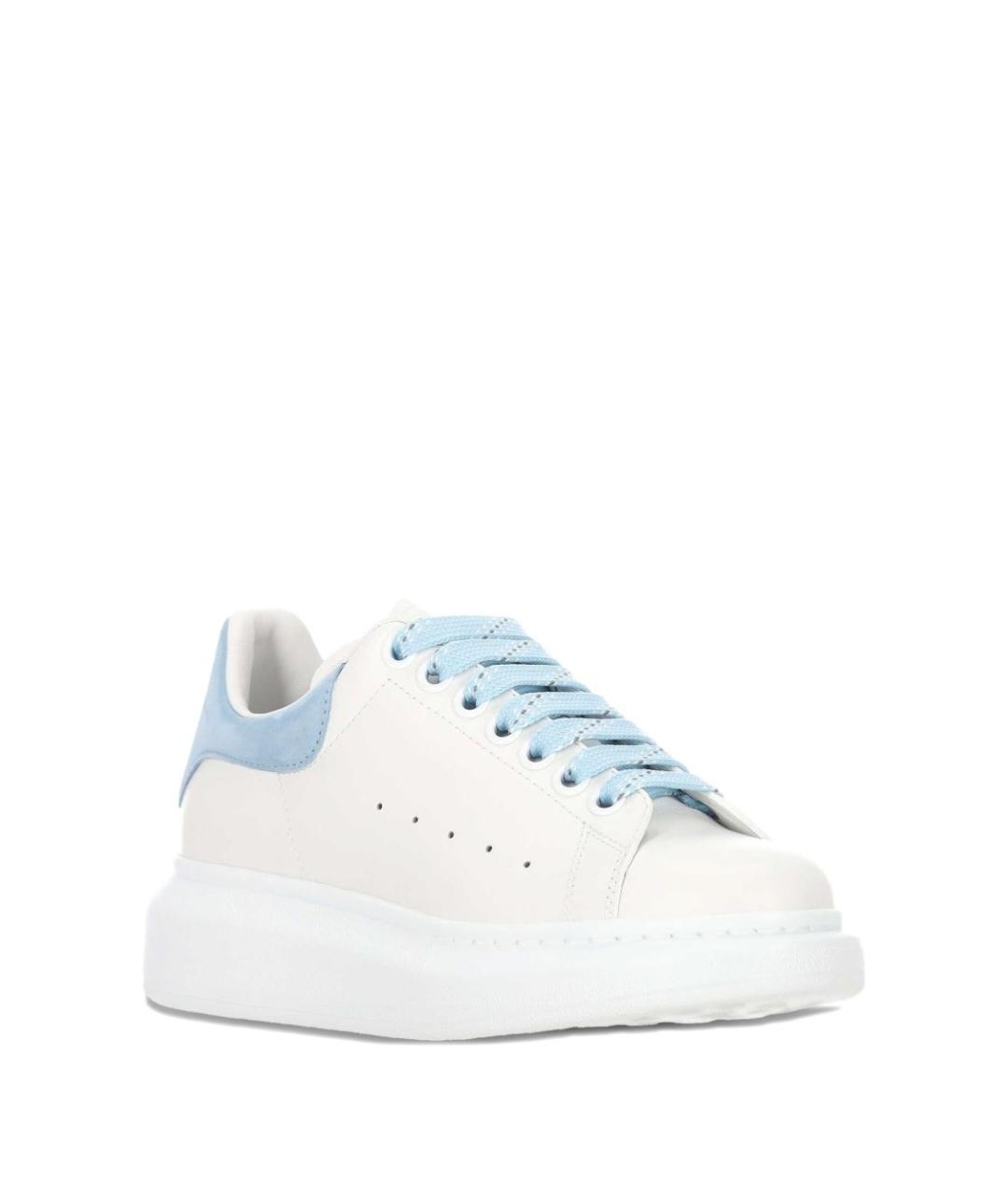 ALEXANDER MCQUEEN Белые кожаные кроссовки, фото 3