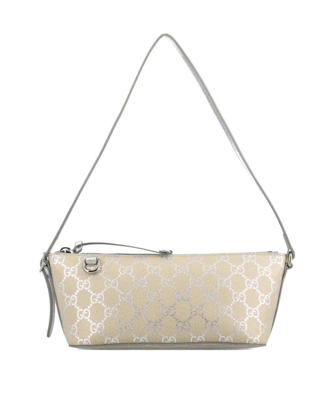 GUCCI Бежевая синтетическая сумка через плечо, фото 1