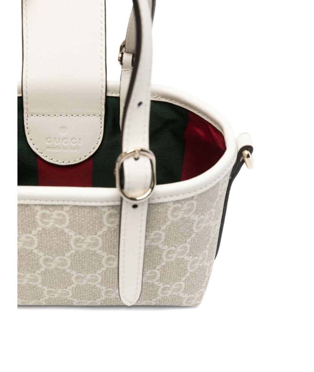 GUCCI Бежевая синтетическая сумка тоут, фото 2