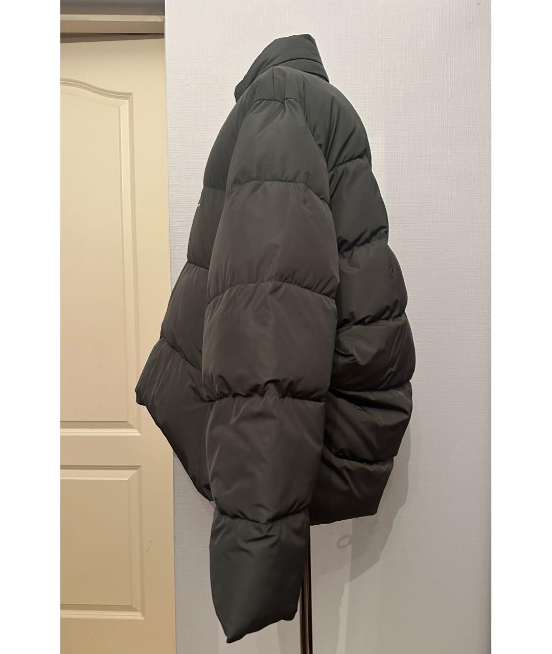 BALENCIAGA Антрацитовый полиэстеровый пуховик, фото 4