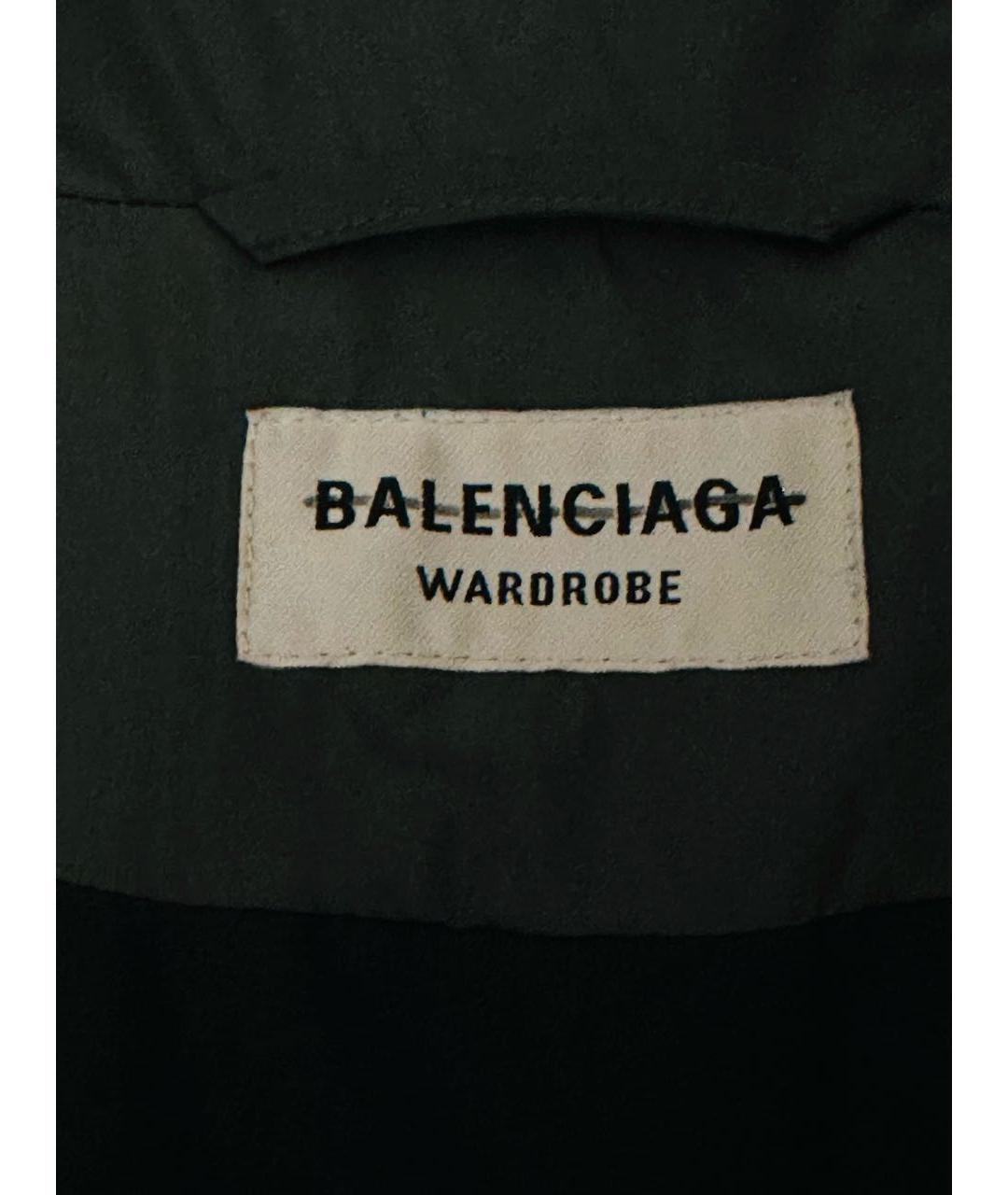 BALENCIAGA Антрацитовый полиэстеровый пуховик, фото 3