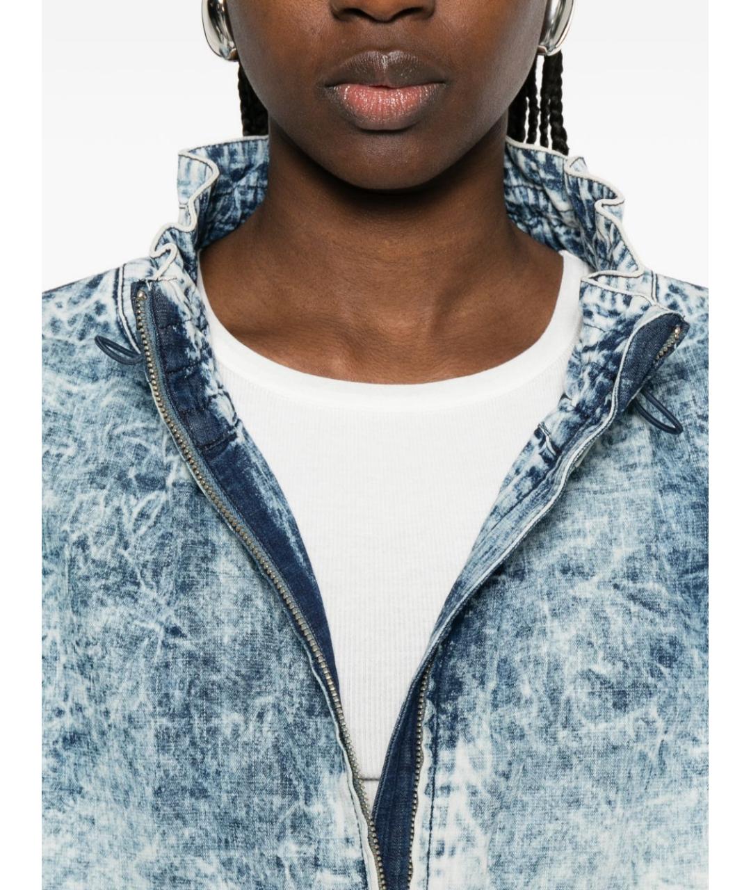 ISABEL MARANT ETOILE Голубая хлопковая куртка, фото 5