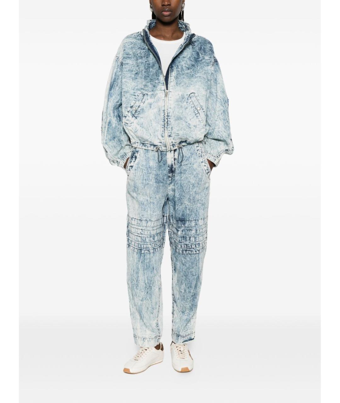 ISABEL MARANT ETOILE Голубая хлопковая куртка, фото 4