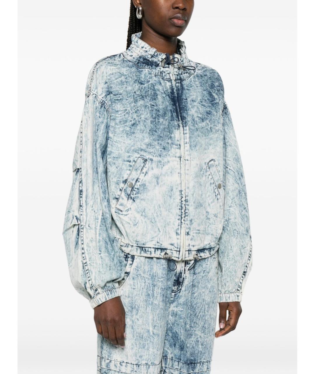 ISABEL MARANT ETOILE Голубая хлопковая куртка, фото 2