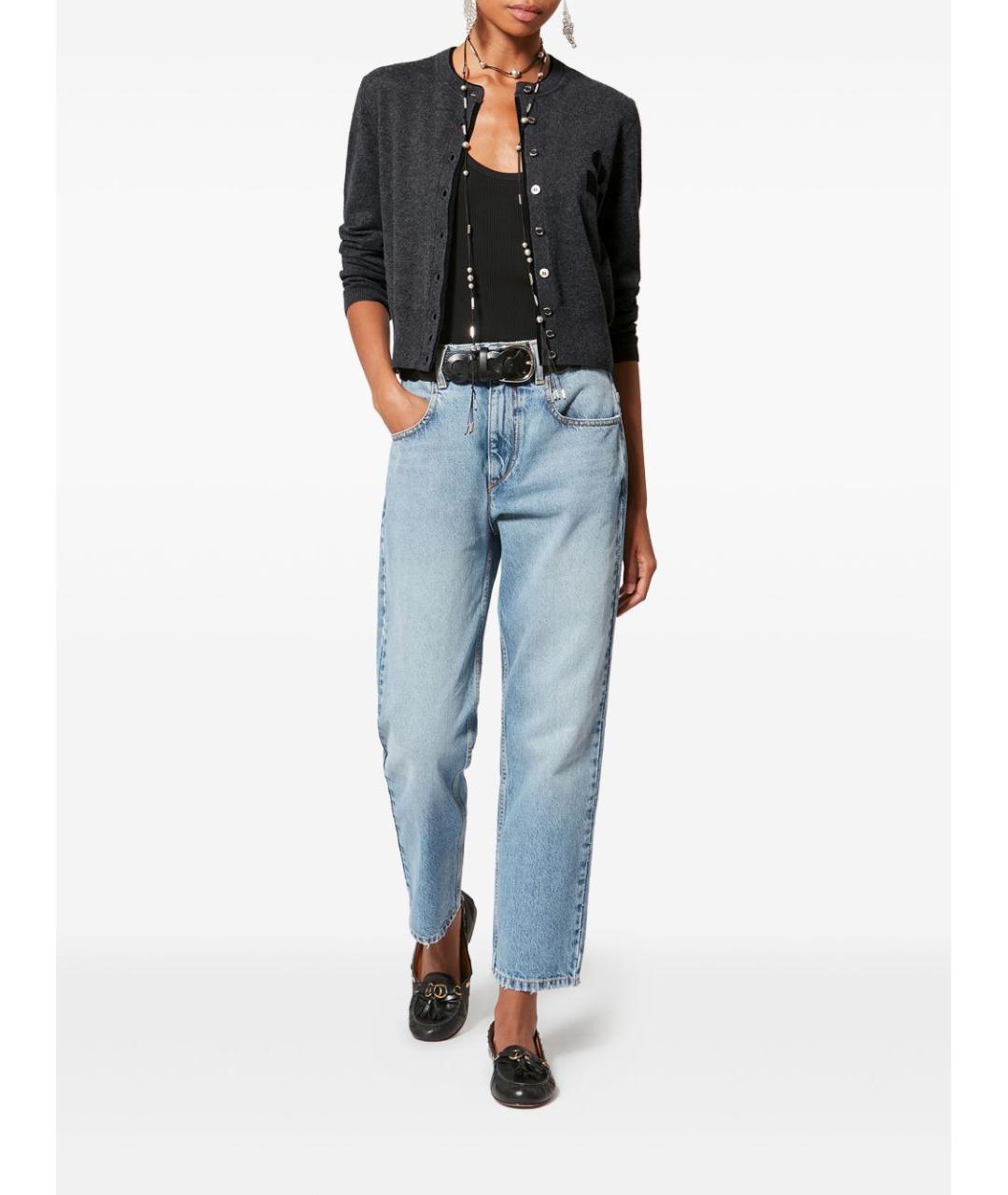 ISABEL MARANT ETOILE Серый шерстяной кардиган, фото 3