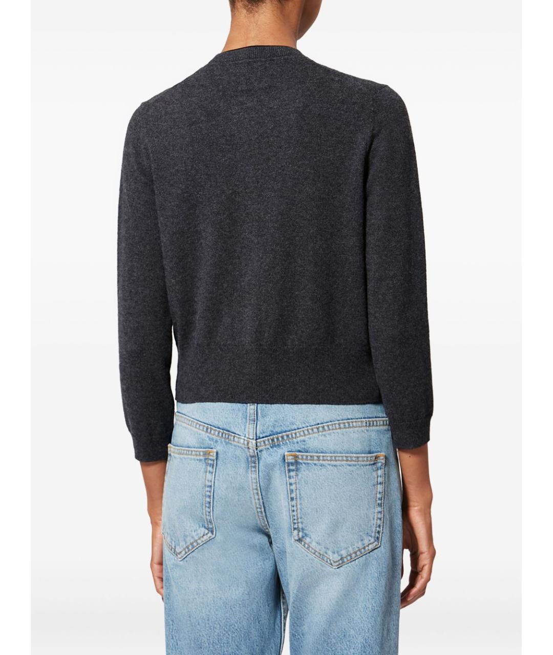 ISABEL MARANT ETOILE Серый шерстяной кардиган, фото 4