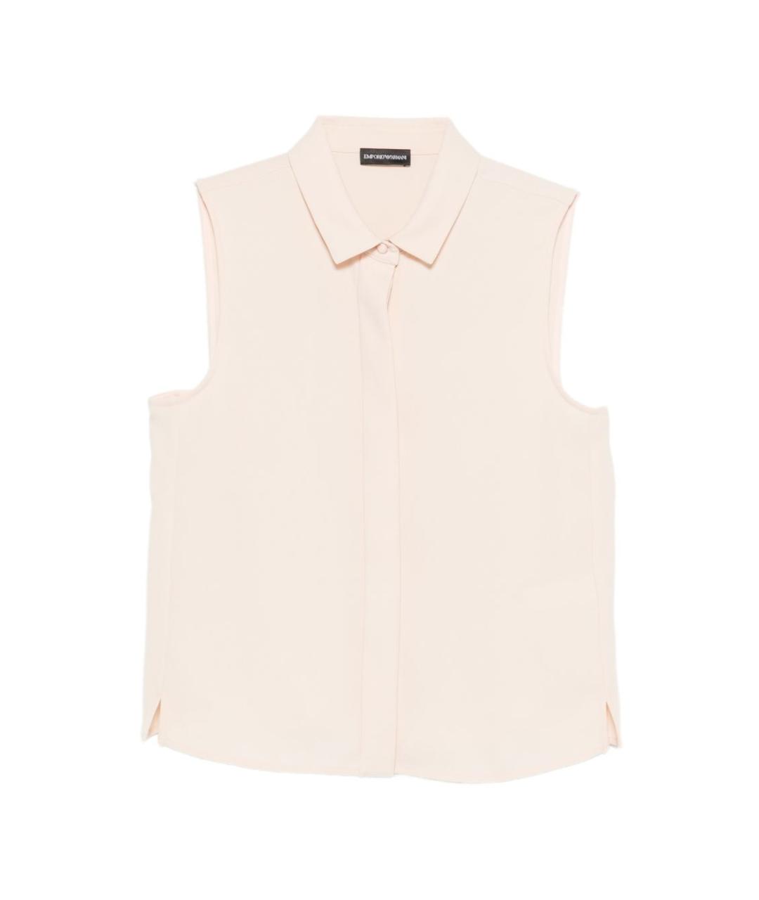 EMPORIO ARMANI Бежевая полиэстеровая майка, фото 1