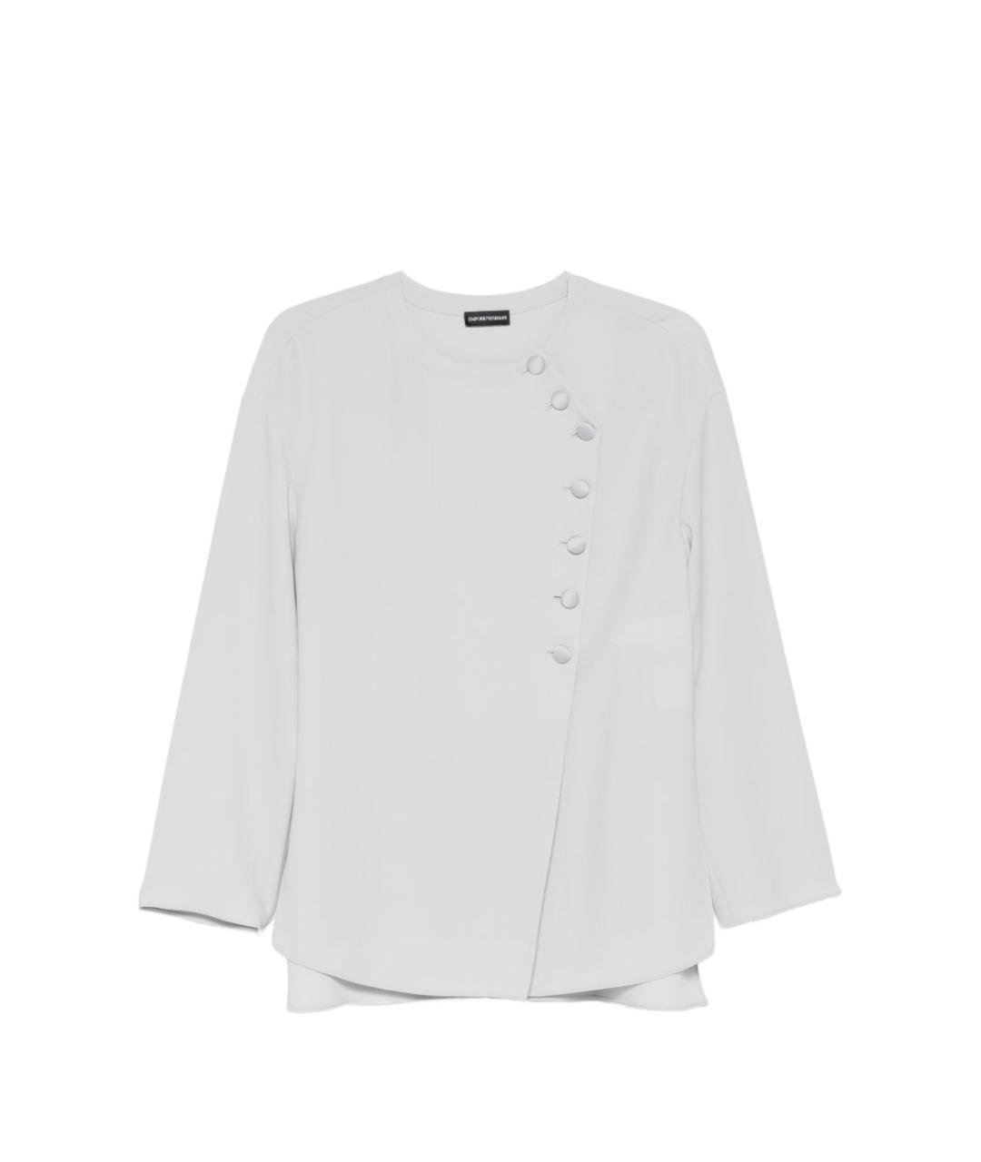 EMPORIO ARMANI Серая полиэстеровая блузы, фото 1