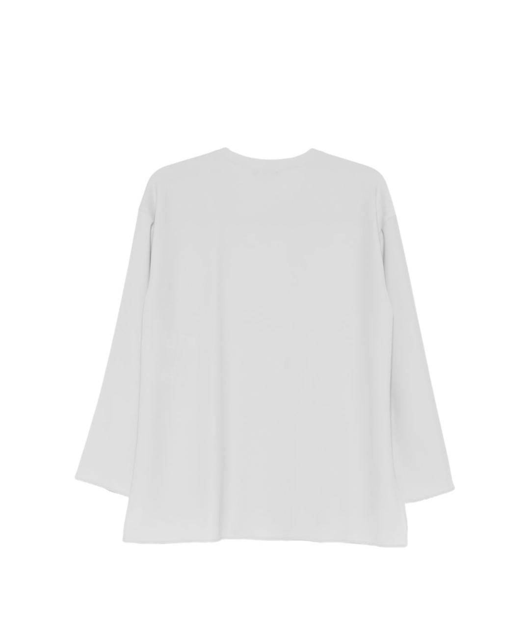 EMPORIO ARMANI Серая полиэстеровая блузы, фото 2