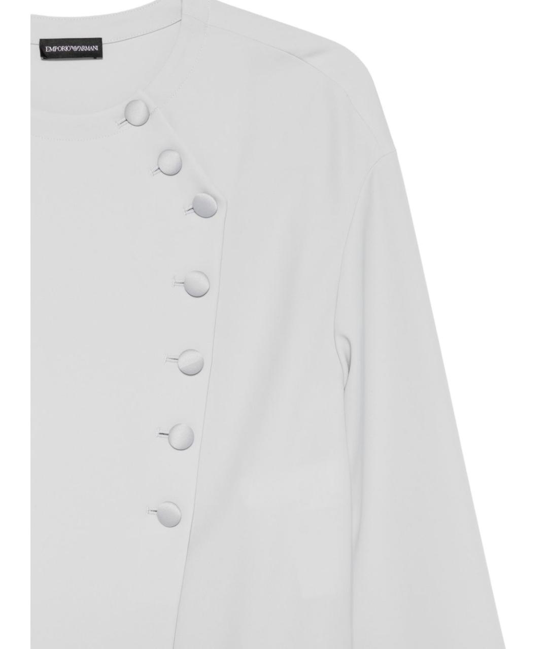 EMPORIO ARMANI Серая полиэстеровая блузы, фото 3