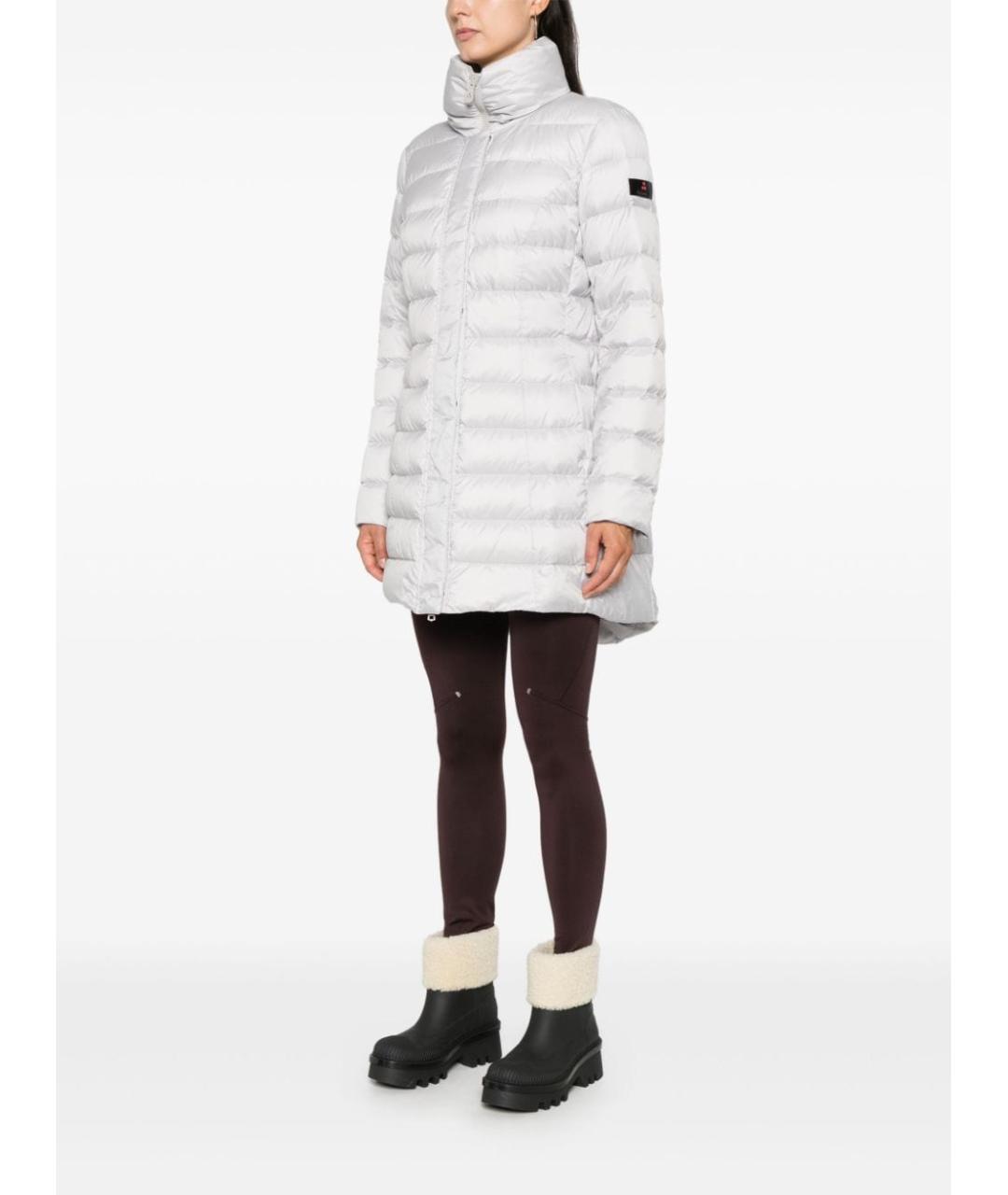 PEUTEREY Серый полиамидовый пуховик, фото 4