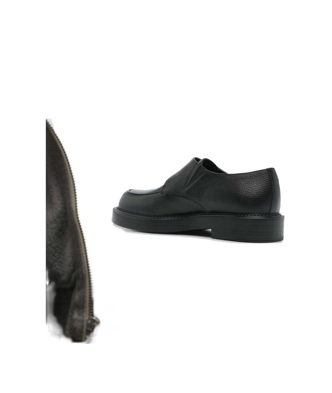 EMPORIO ARMANI Черные кожаные лоферы, фото 3
