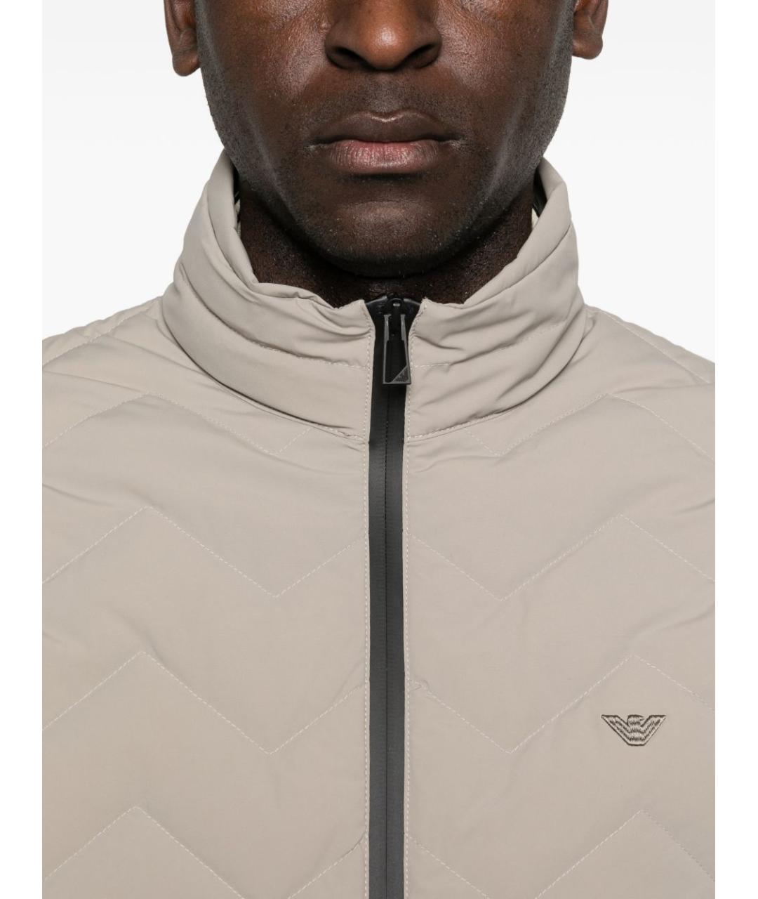 EMPORIO ARMANI Серый полиамидовый жилет, фото 3