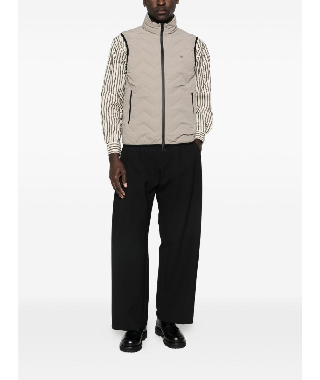 EMPORIO ARMANI Серый полиамидовый жилет, фото 2