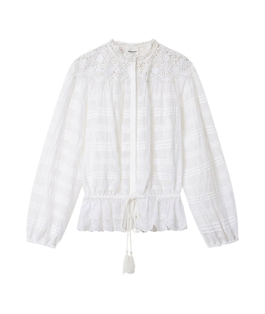 ISABEL MARANT ETOILE Белая хлопковая рубашка, фото 1