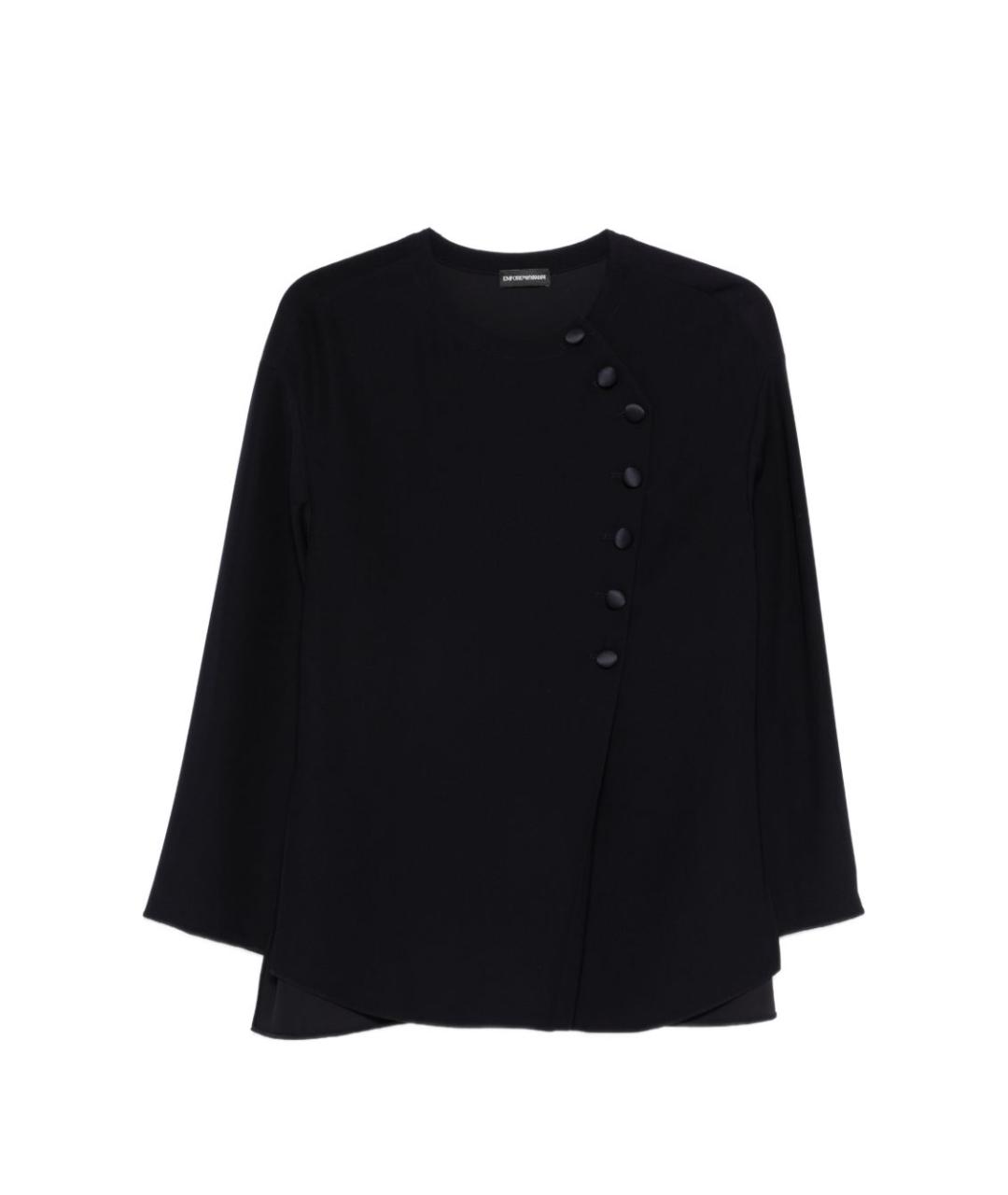 EMPORIO ARMANI Синяя полиэстеровая рубашка, фото 1