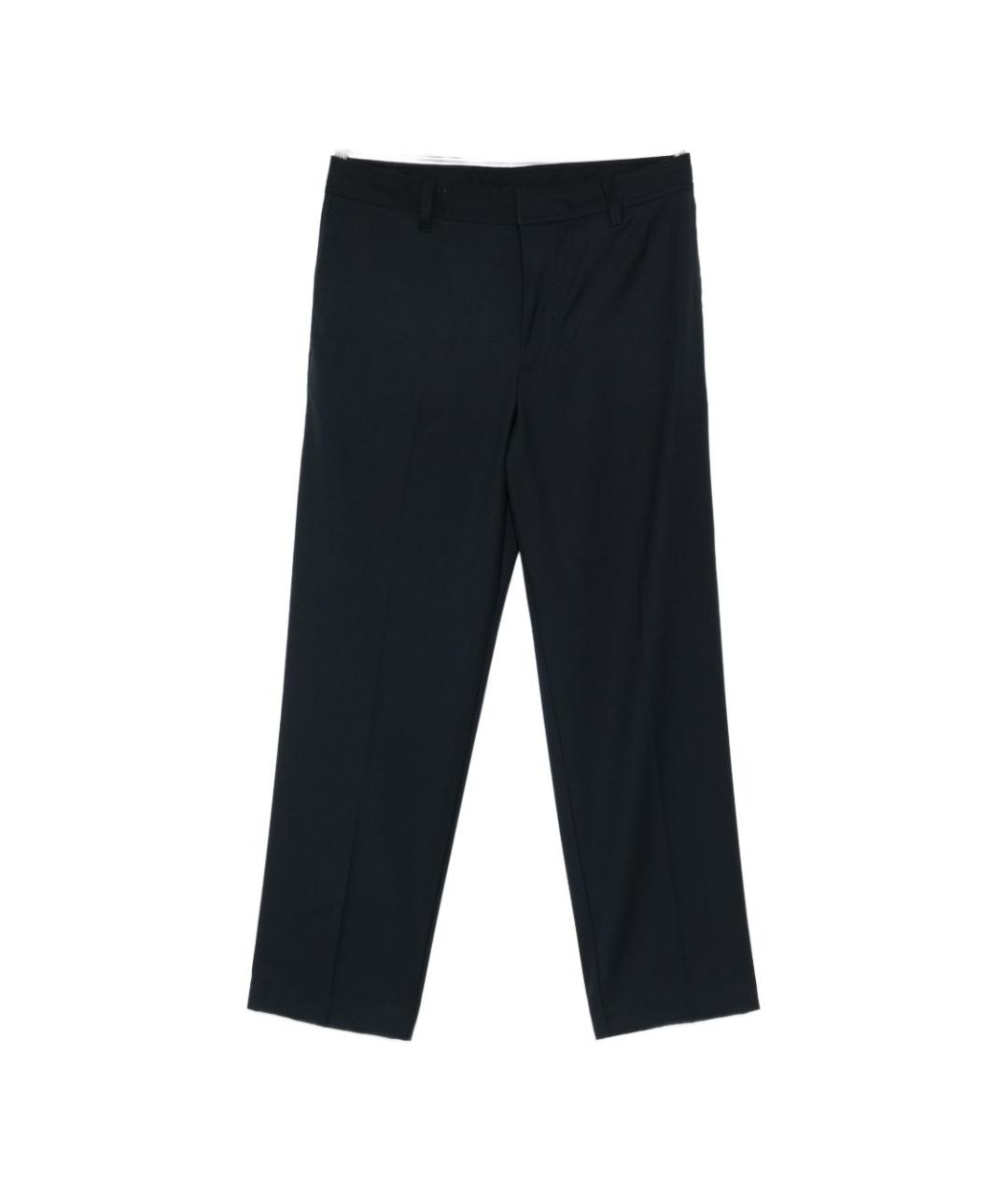 EMPORIO ARMANI Синие шерстяные повседневные брюки, фото 1