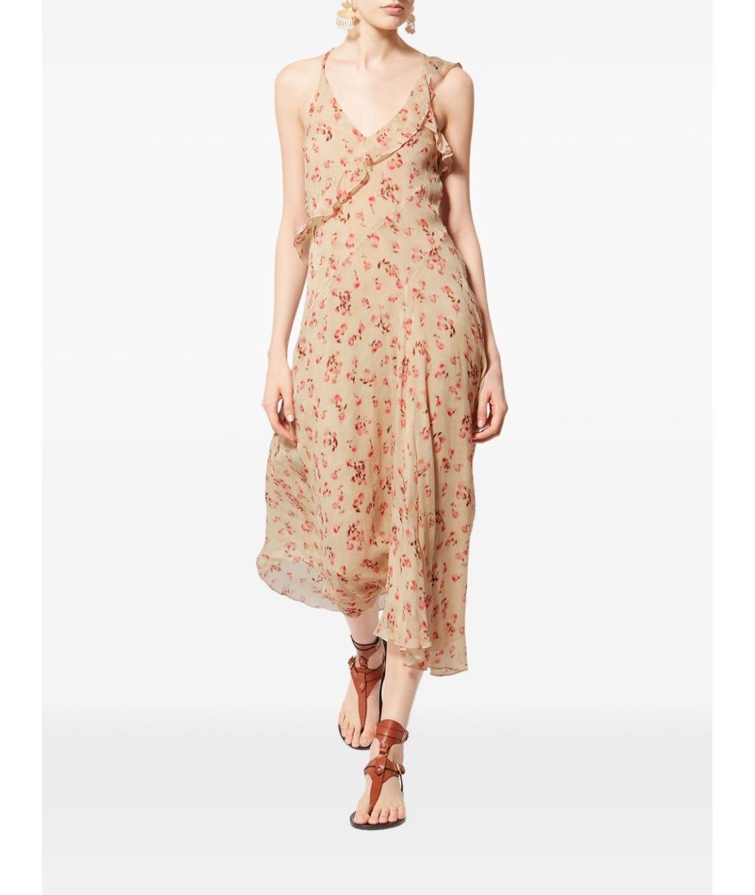 ISABEL MARANT ETOILE Мульти вискозное повседневное платье, фото 4