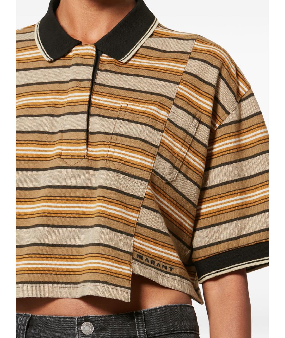 ISABEL MARANT ETOILE Мульти хлопковая футболка, фото 4