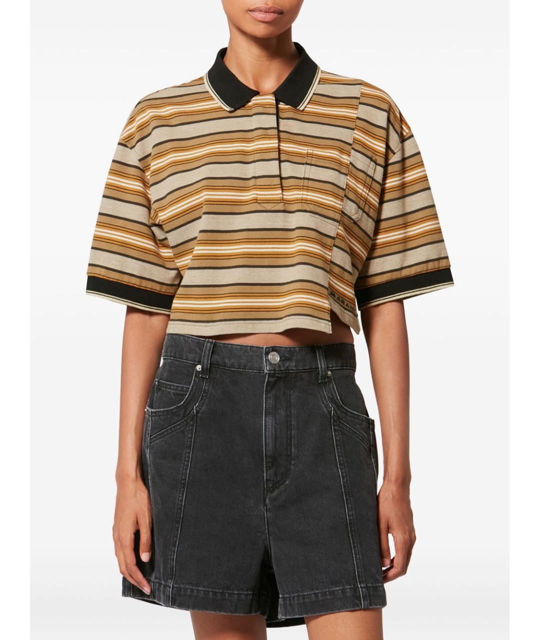 ISABEL MARANT ETOILE Мульти хлопковая футболка, фото 2