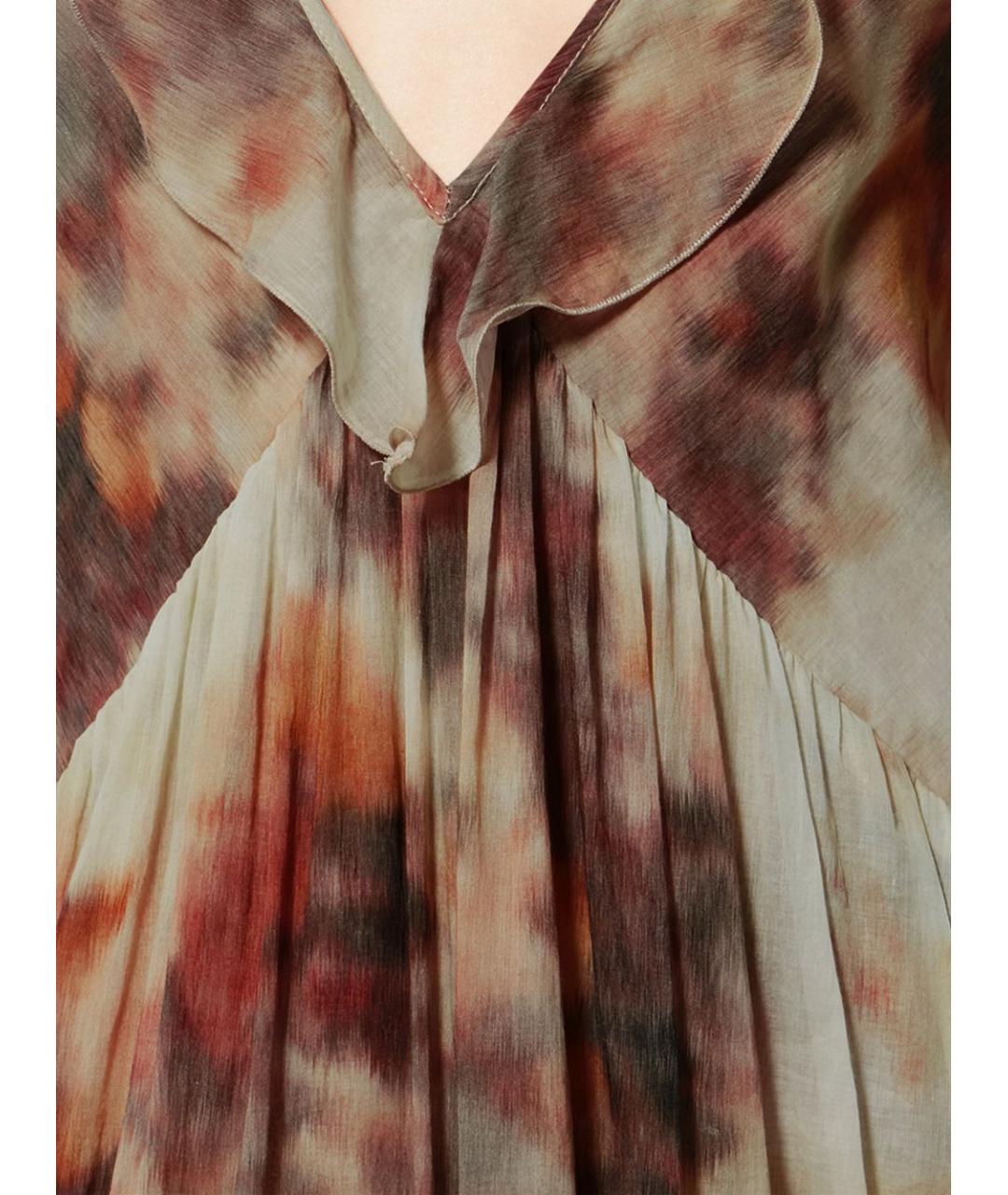 ISABEL MARANT ETOILE Бежевое хлопковое платье, фото 4