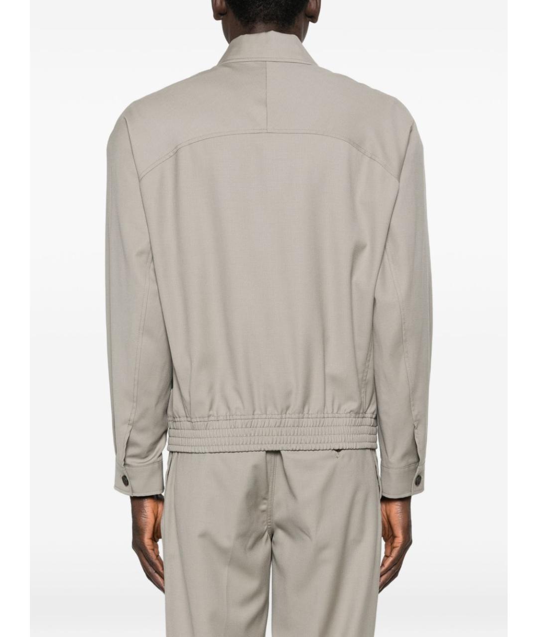 EMPORIO ARMANI Серая шерстяная куртка, фото 5