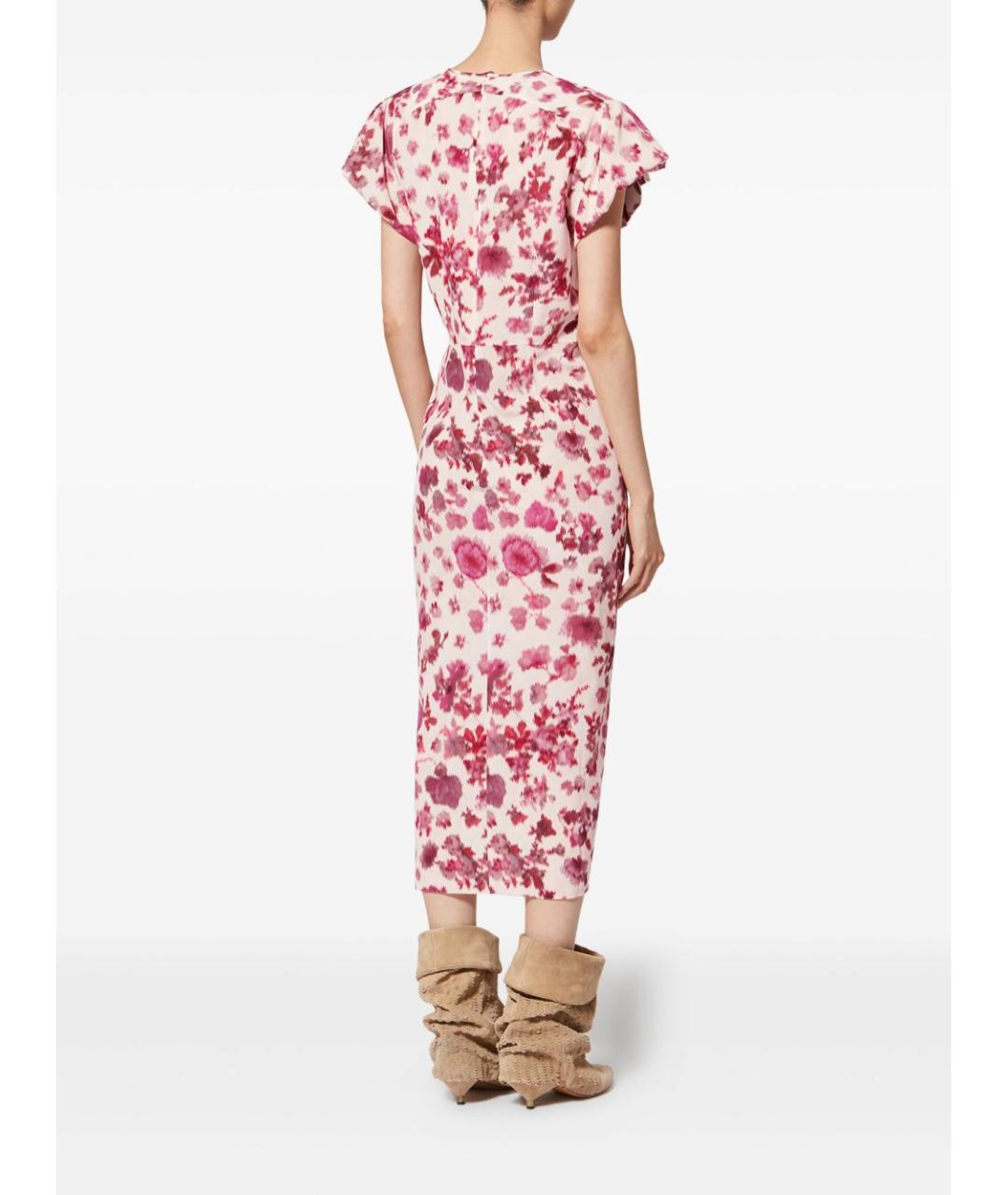 ISABEL MARANT Розовое шелковое повседневное платье, фото 4