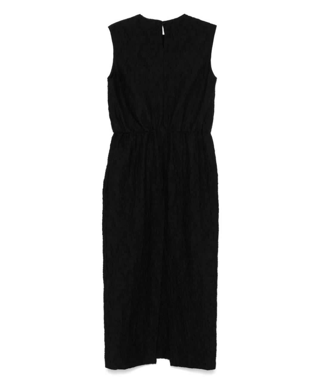 HARRIS WHARF LONDON Черное хлопковое повседневное платье, фото 2