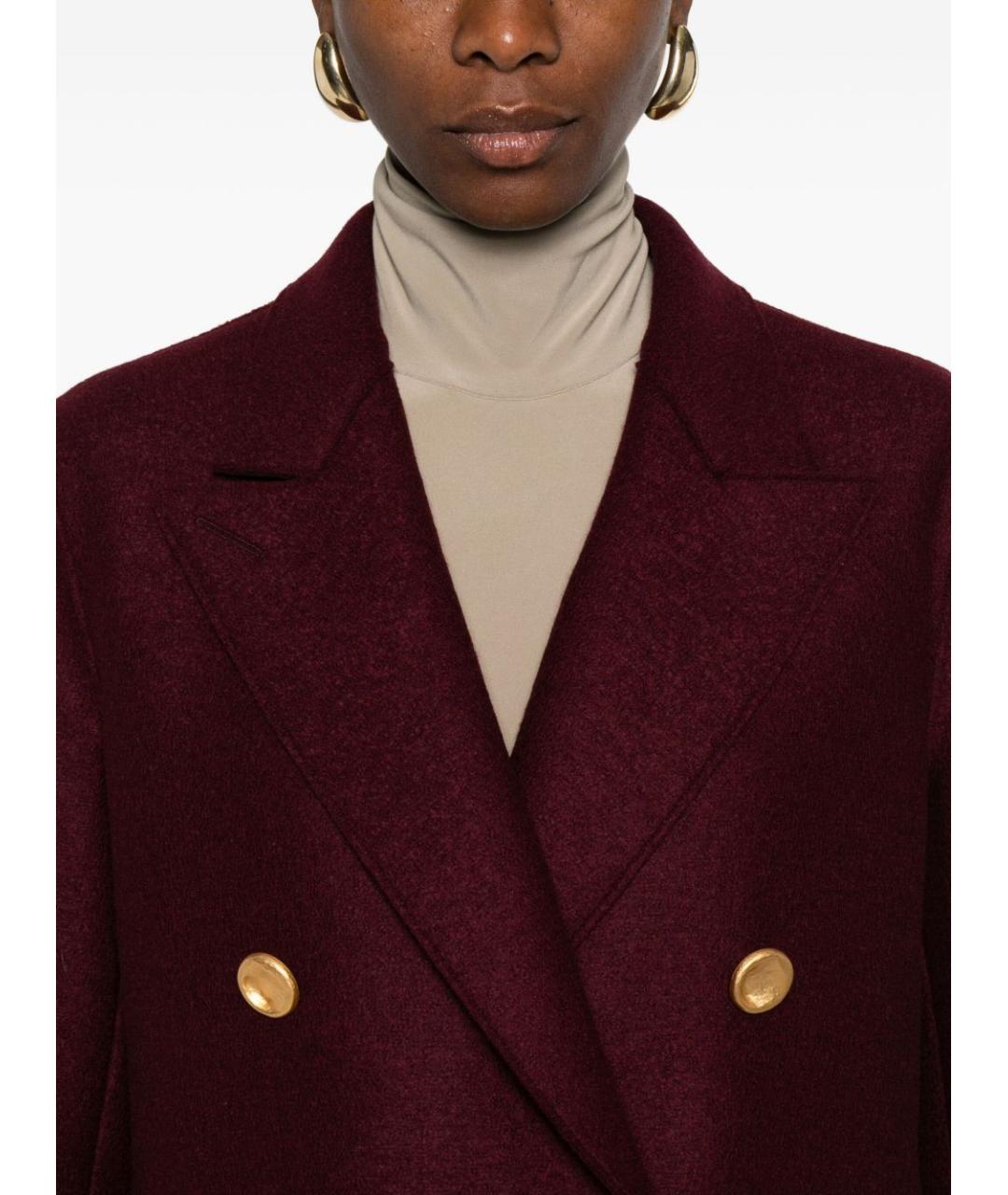 HARRIS WHARF LONDON Красное шерстяное пальто, фото 5